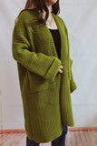 kamames Large Pocket Open Front Cardigan