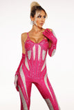 kamames Lorraine Diamante Illusion Bodysuit