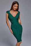 kamames Maxwell Bandage Midi Dress - Green