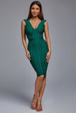 kamames Maxwell Bandage Midi Dress - Green