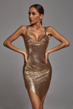 kamames Next Level Diamante Mesh Metal Dress