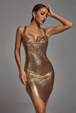 kamames Next Level Diamante Mesh Metal Dress