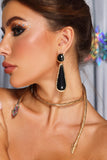 kamames Nickisha Teardrop-Shaped Earrings - Black