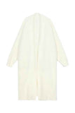 kamames Solid Color Fuzzy Long Cardigan