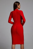 kamames Persephone Bandage Dress - Red