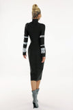 kamames Phoebe Diamante Long Sleeve Bandage Dress