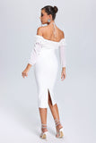 kamames Rosanna Off-Shoulder Bandage Midi Dress