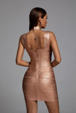 kamames Saelna Golden Bandage Dress