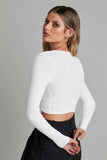 kamames Solid Color Ribbed Knitted Cardigan