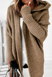 kamames Solid Open Front Hoodie Cardigan