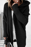 kamames Solid Open Front Hoodie Cardigan