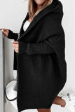 kamames Solid Open Front Hoodie Cardigan