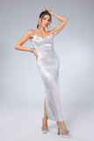 kamames Stephanie Diamante Backless Dress