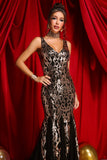 kamames Tine Fishtail Sequin Maxi Dress