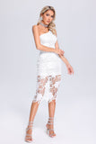 Kamames Uante One Shoulder Lace Midi Dress