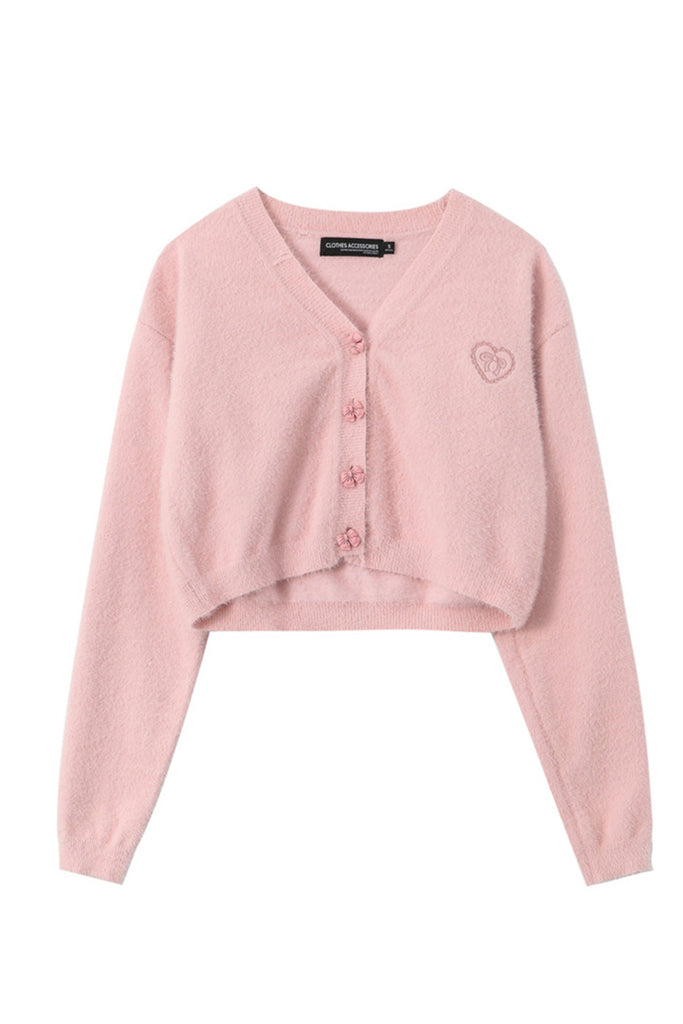 kamames V Neck Solid Color Cardigan