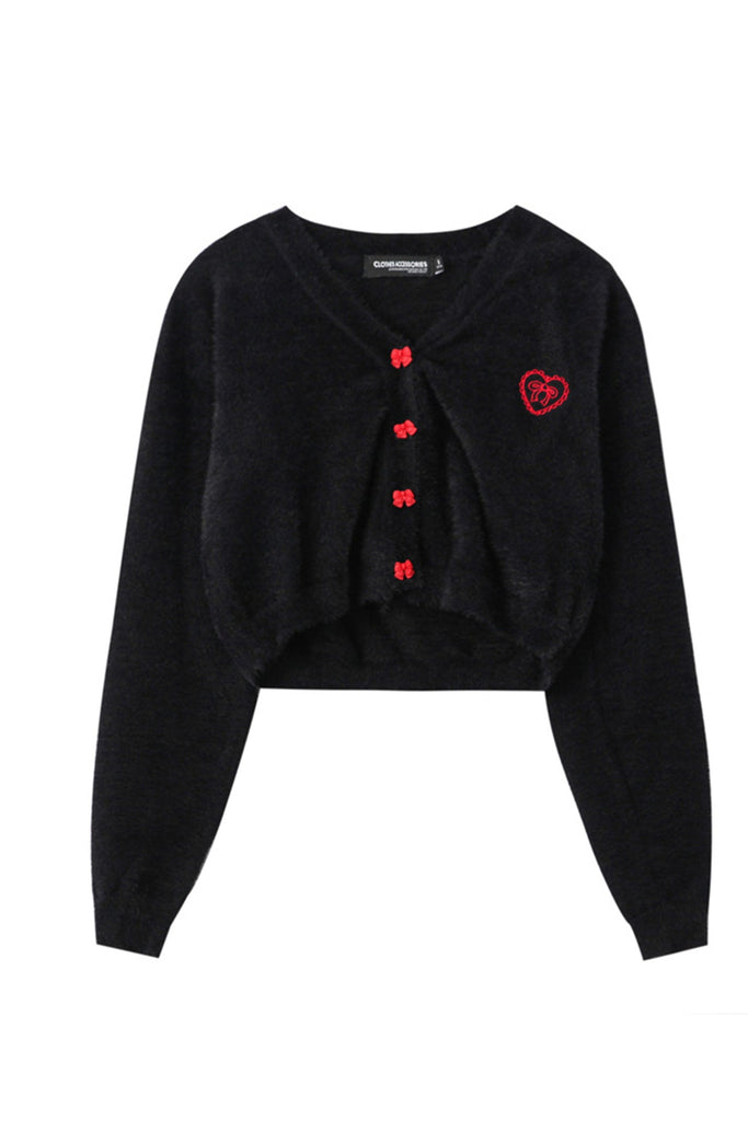 kamames V Neck Solid Color Cardigan