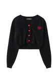 kamames V Neck Solid Color Cardigan