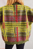 kamames Vintage Contrast Striped Cardigan