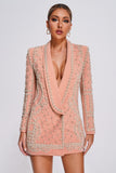 kamames Vioky Pearl Embellished Blazer Dress