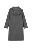 kamames Hooded Pocket Zipper Mid-Length Cardigan