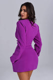 kamames Kinsley Purple Blazer Dress