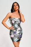 kamames Tamari Strapless Sequin Mini Dress