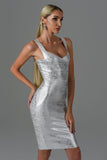 kamames Sukia Mini Bandage Dress - Silver