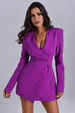 kamames Kinsley Purple Blazer Dress