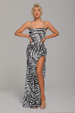 kamames Arya Zebra Backless Maxi Dress