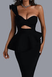 kamames Noelle Midi Bandage Dress - Black