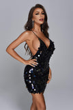 kamames Alison Sequin Mini Dress