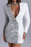 kamames Henne Sequin Mini Blazer Dress