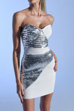 kamames Dinla Sequin Mini Bandage Dress