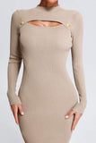 kamames Lerae Mini Knit Dress - Nude