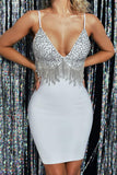 kamames Ivy Diamonate Mini Bandage Dress