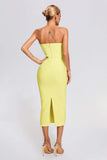 kamames Winify Strapless Midi Bandage Dress