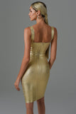 kamames Sukia Mini Bandage Dress - Gold