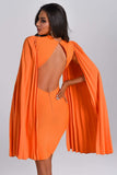 kamames Ronaldette Bandage Dress In Orange