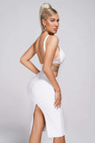 kamames Ceosa Cutout Midi Bandage Dress