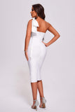 kamames Nanci One Shoulder Midi Bandage Dress