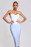 kamames Viane Halter Midi Bandage Dress