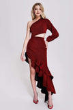 kamames Imane One Shoulder Maxi Dress