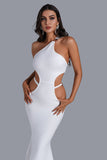 kamames Reece Cutout Maxi Bandage Dress In White