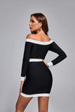 kamames Duka Off Shoulder Mini Bandage Dress