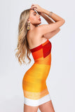 kamames Zakeria Gradient Bandage Mini Dress