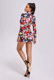 kamames Lesley Floral Printed Blazer Dress