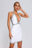 kamames Hanna Diamonate Mini Bandage Dress