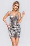 kamames Trista Halter Heart-Shape Sequins Dress