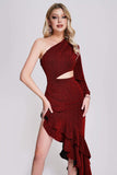 kamames Imane One Shoulder Maxi Dress